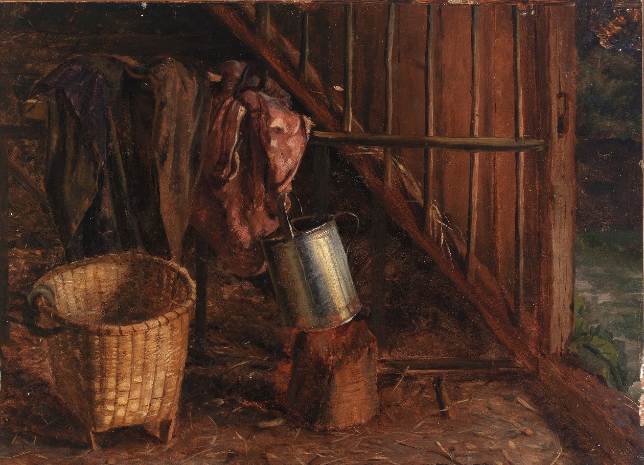Interiér stáje od Eliphalet Fraser Andrews