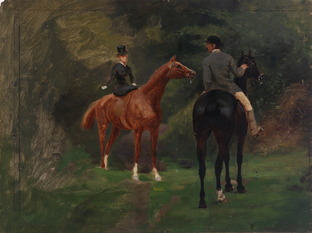 Figurky na koni, n.d. od Eliphalet Frazer Andrews