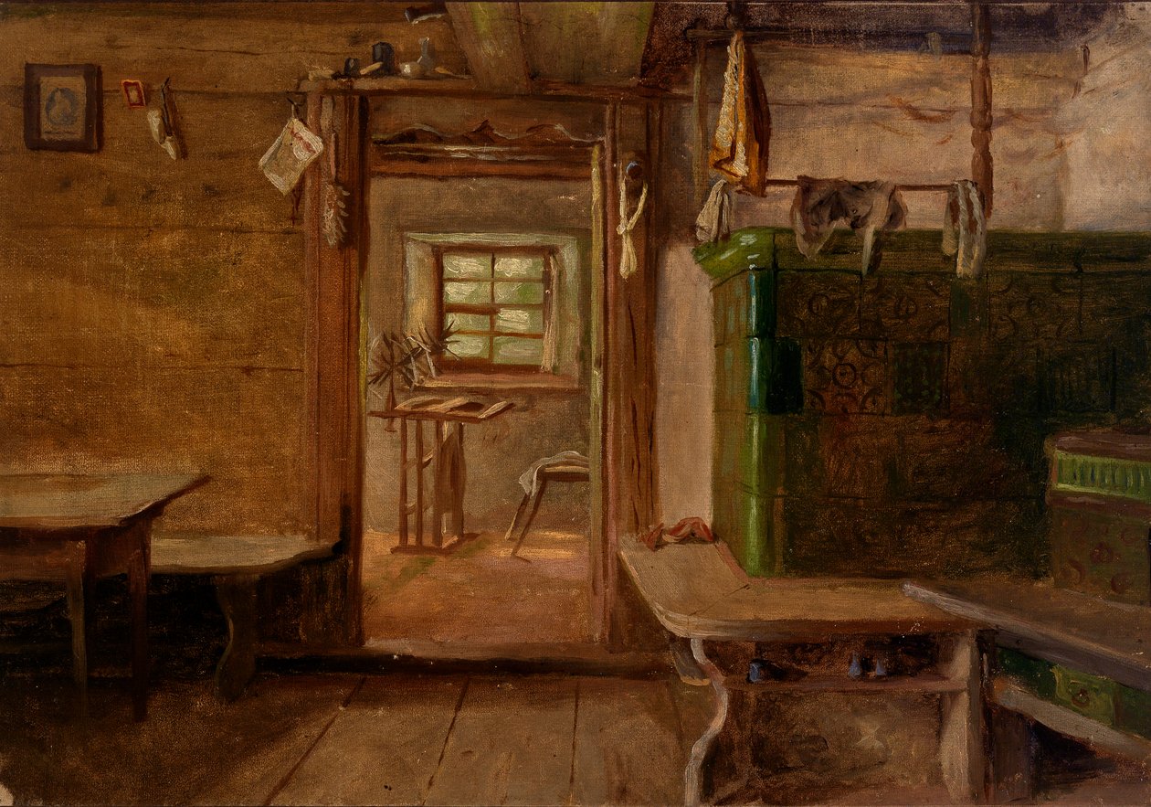 Interiér domu, n.d. od Eliphalet Frazer Andrews