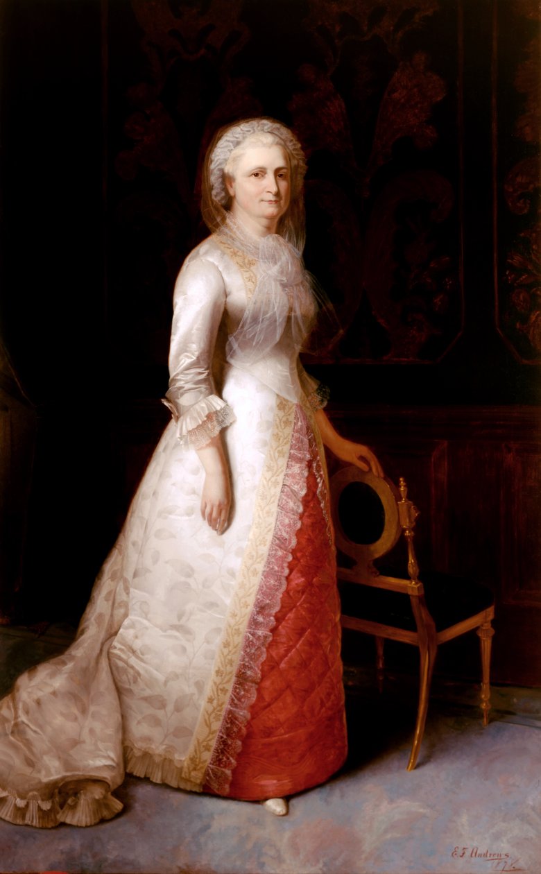 Martha Dandridge Custis Washington (paní George Washington) od Eliphalet Frazer Andrews