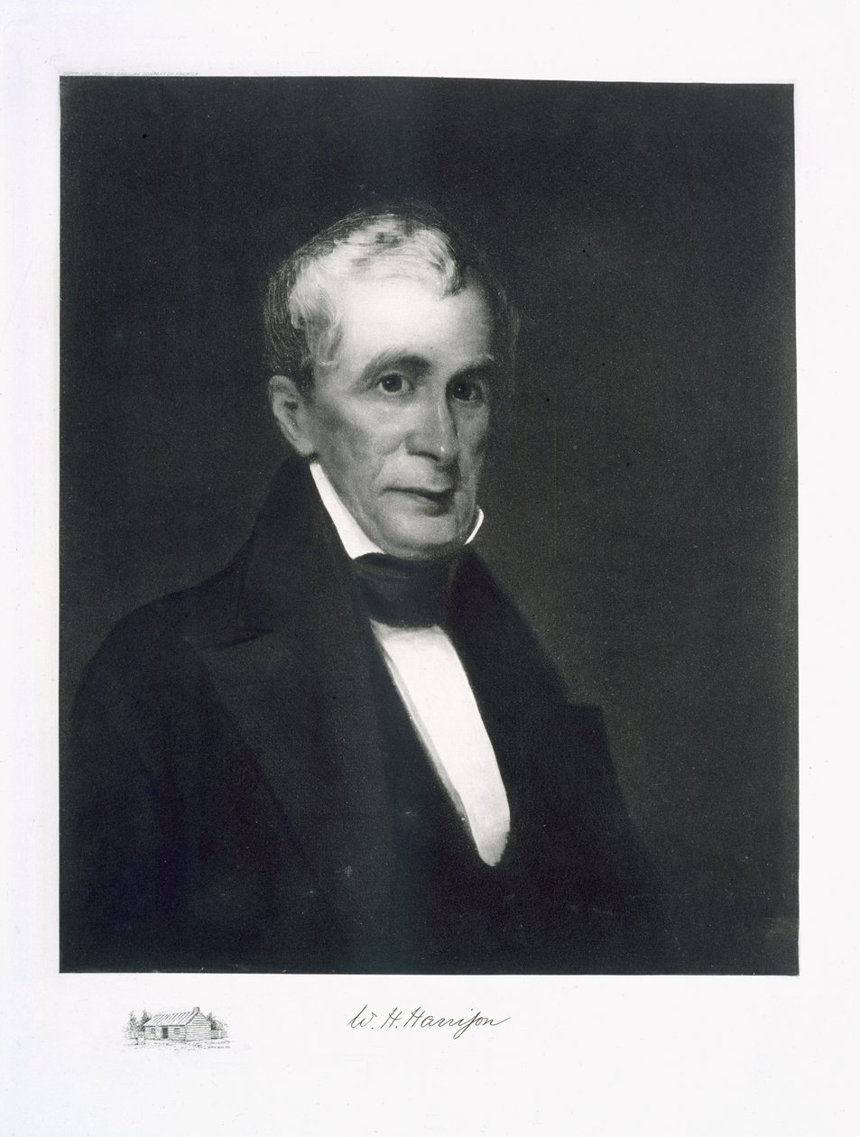 William Henry Harrison, 9. prezident Spojených států amerických, hospoda. 1901 (hlubotisk) od Eliphalet Frazer Andrews