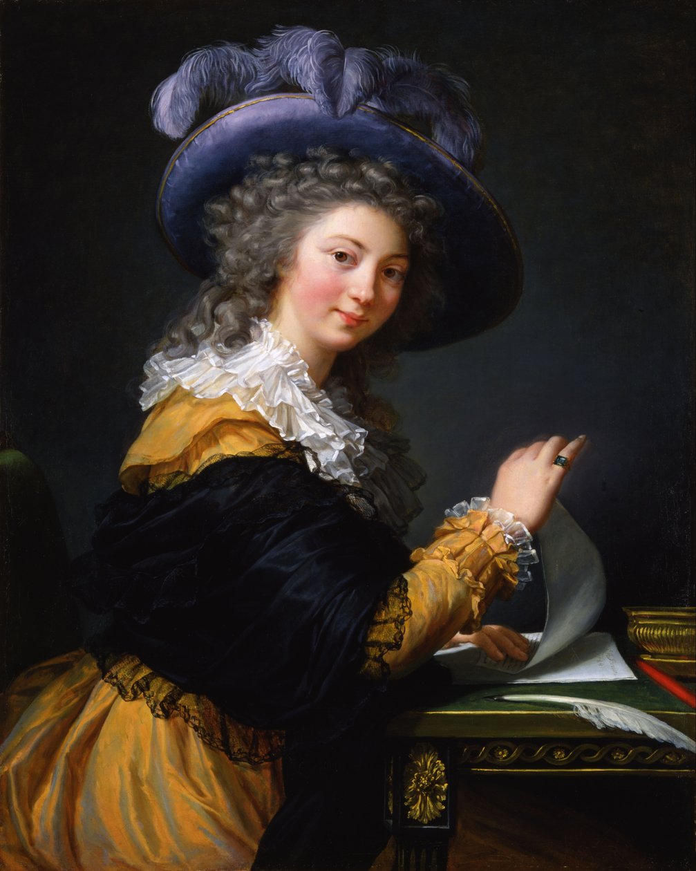 Comtesse de Cérès Bývalý titul (od roku 1963 do roku 1992)- Lady Folding a Letter od Elisabeth Louise Vigee Lebrun