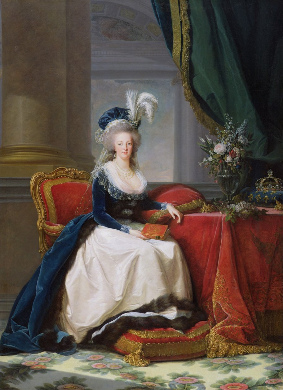 Marie-Antoinetta (1755-93) 1788 od Elisabeth Louise Vigee Lebrun