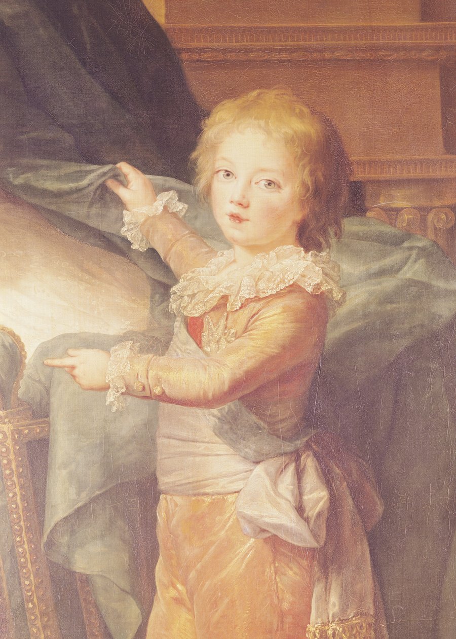 Marie-Antoinette a její děti, detail Louis-Joseph-Xavier (1781-89) (detail 3822) od Elisabeth Louise Vigee Lebrun