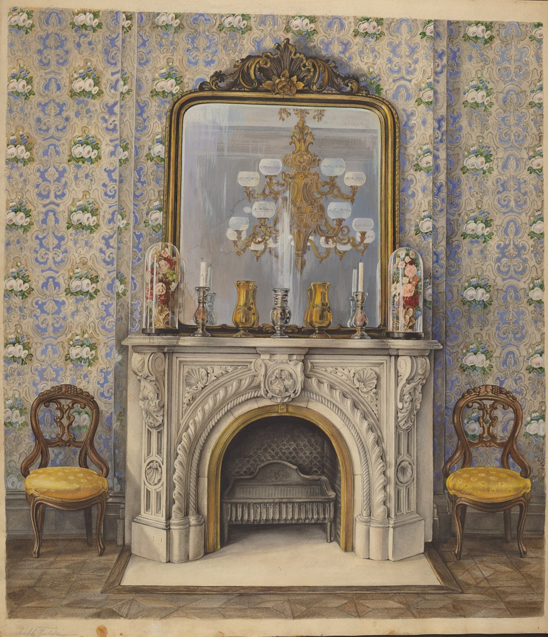 Část přijímacího pokoje, c. 1938. od Elisabeth Fulda