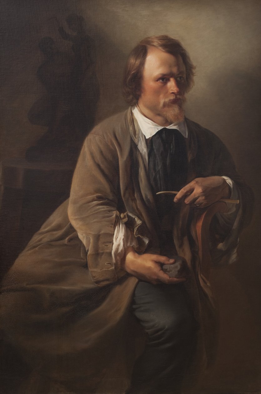 Sochař Jens Adolf Jerichau, Umělcův manžel od Elisabeth Jerichau Baumann