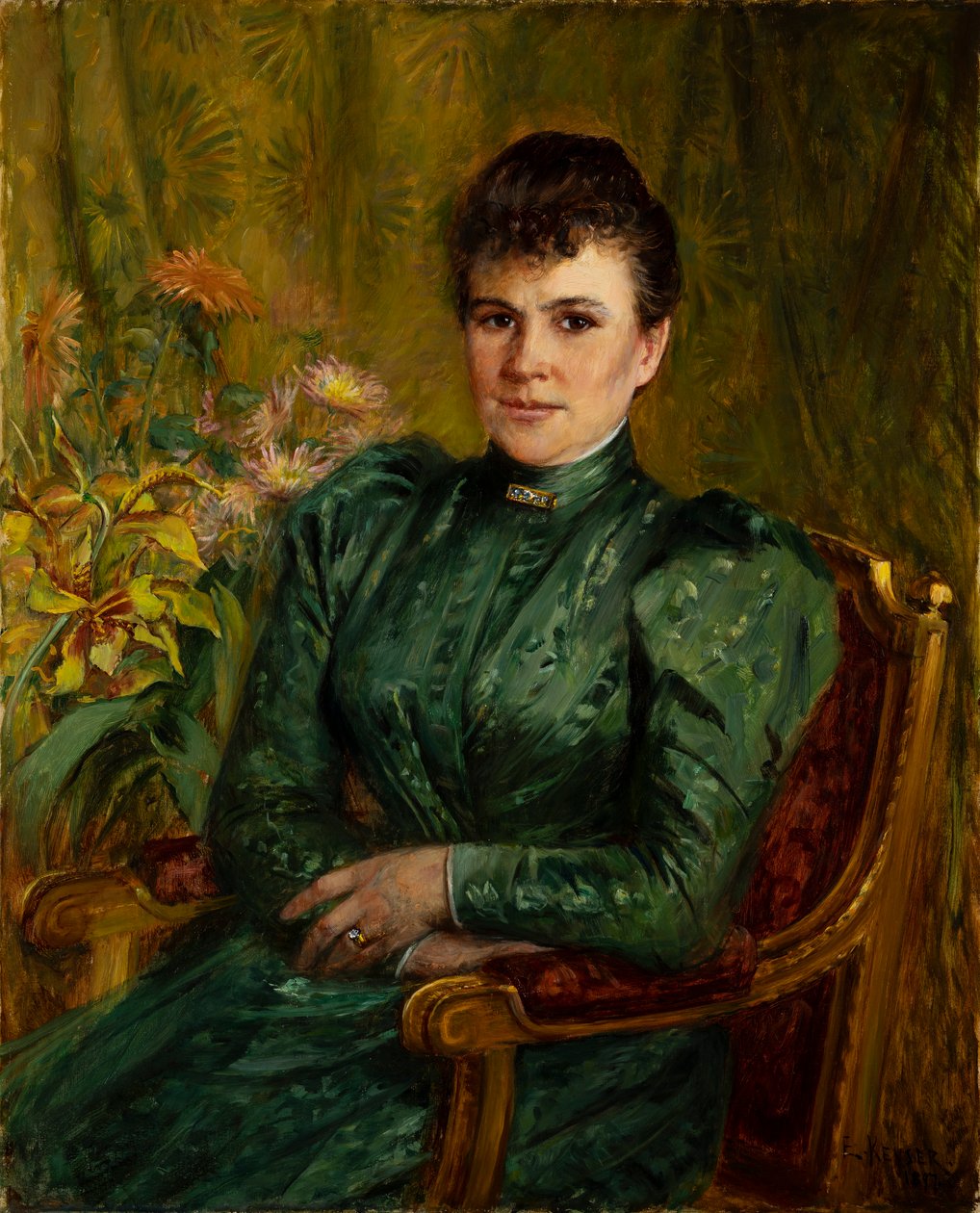 Anna Kjöllerfeldtová, rozená Sinebrychoffová (1854-1943) od Elisabeth Keyser