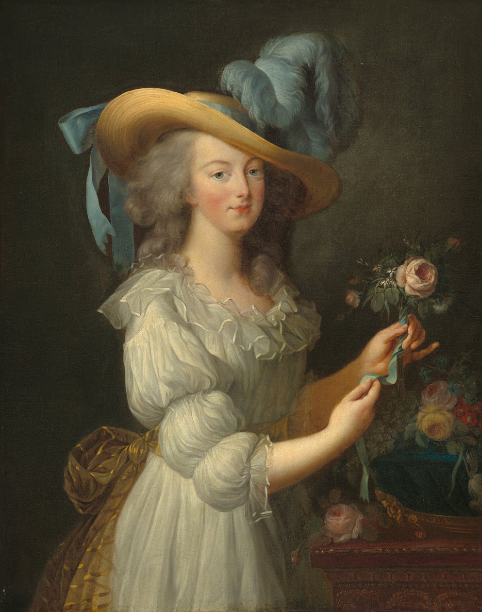 Marie-Antoinette, po roce 1783 (olej na plátně) od Elisabeth Louise (after) Vigee Lebrun