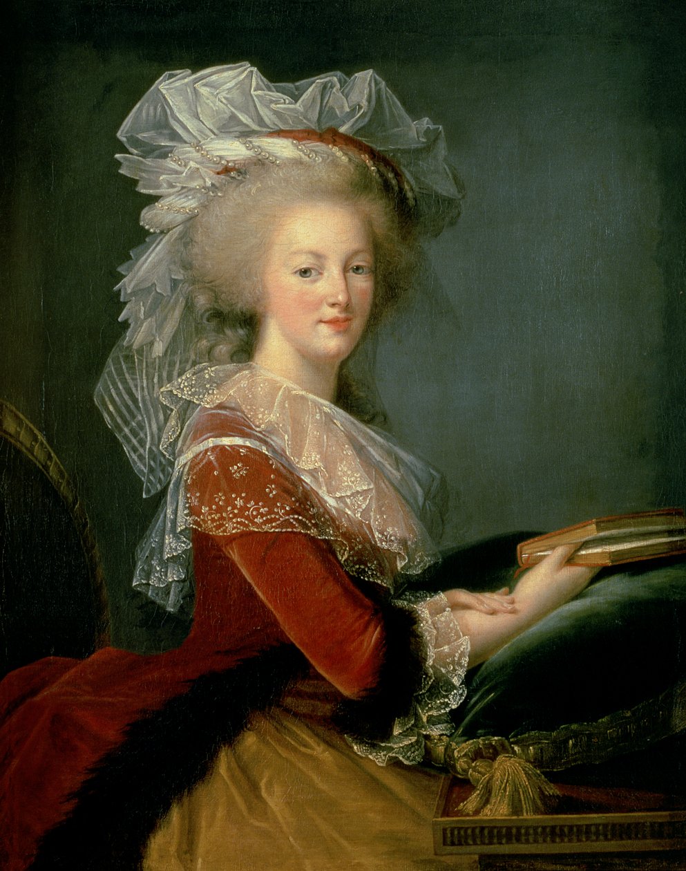 Portrét Marie Antoinetty (1755-93) (olej na plátně) od Elisabeth Louise (studio of) Vigee Lebrun
