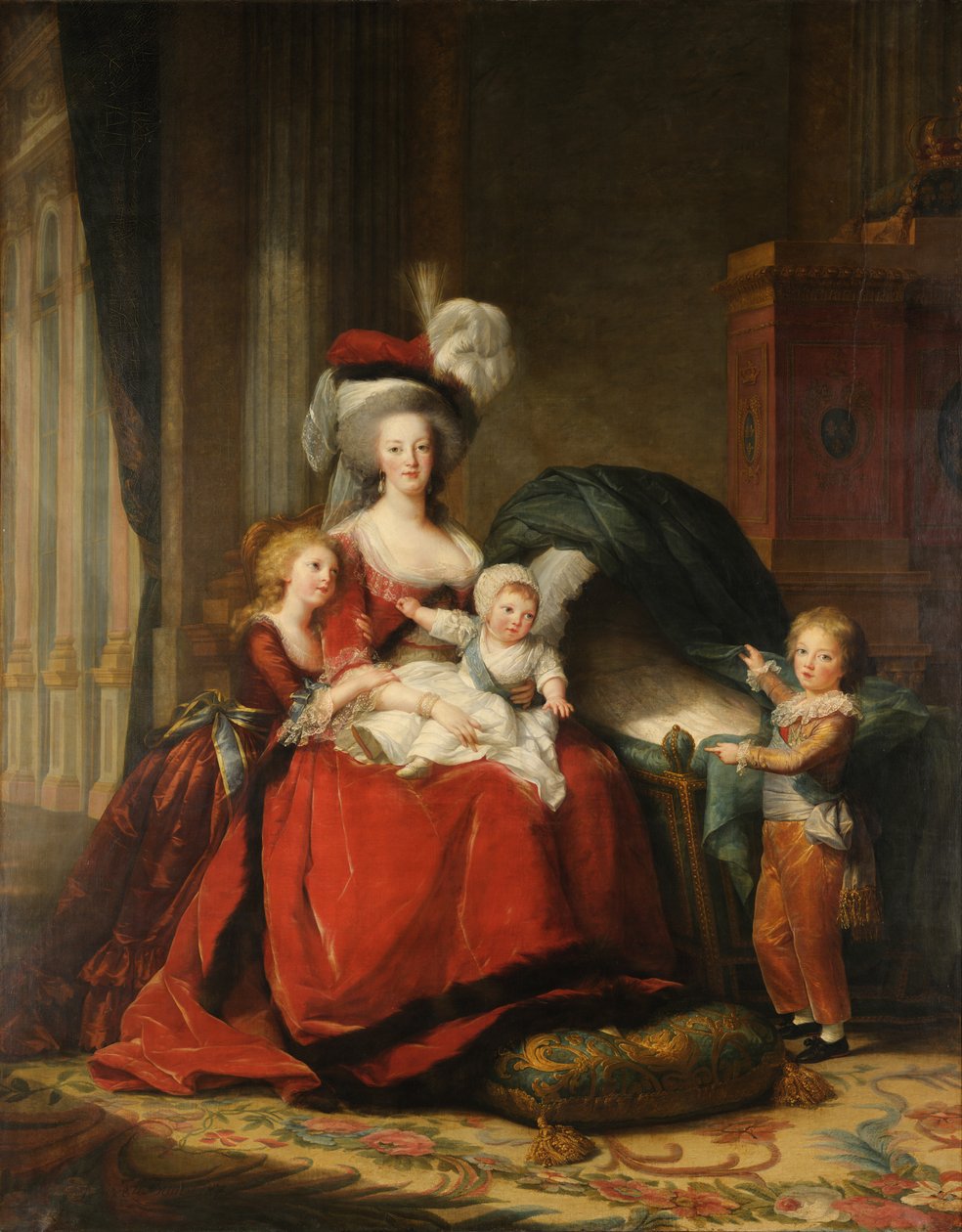 Francouzsky: Marie-Antoinette de Lorraine-Habsbourg, reine de France et ses enfants Marie-Antoinette de Lorraine-Habsbourg, královna Francie, a její děti od Élisabeth Louise Vigée Le Brun