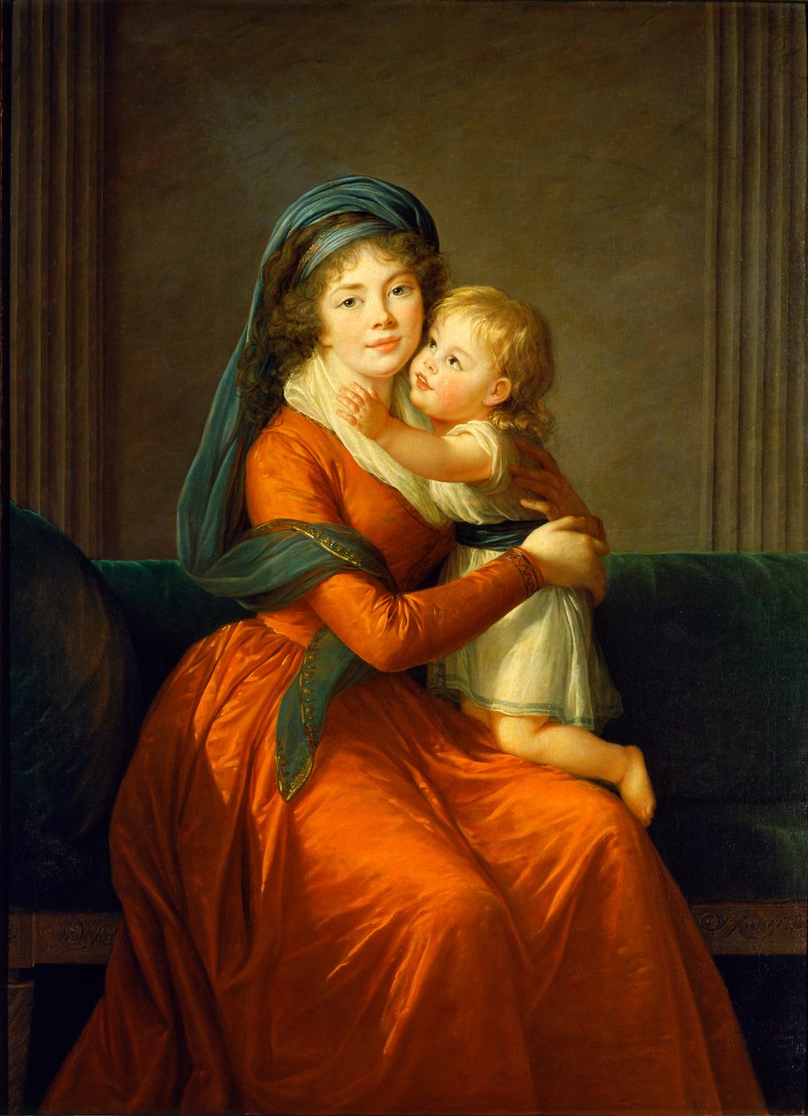 Portrét kněžny Alexandry Golicyny a jejího syna Petra od Élisabeth Louise Vigée Le Brun