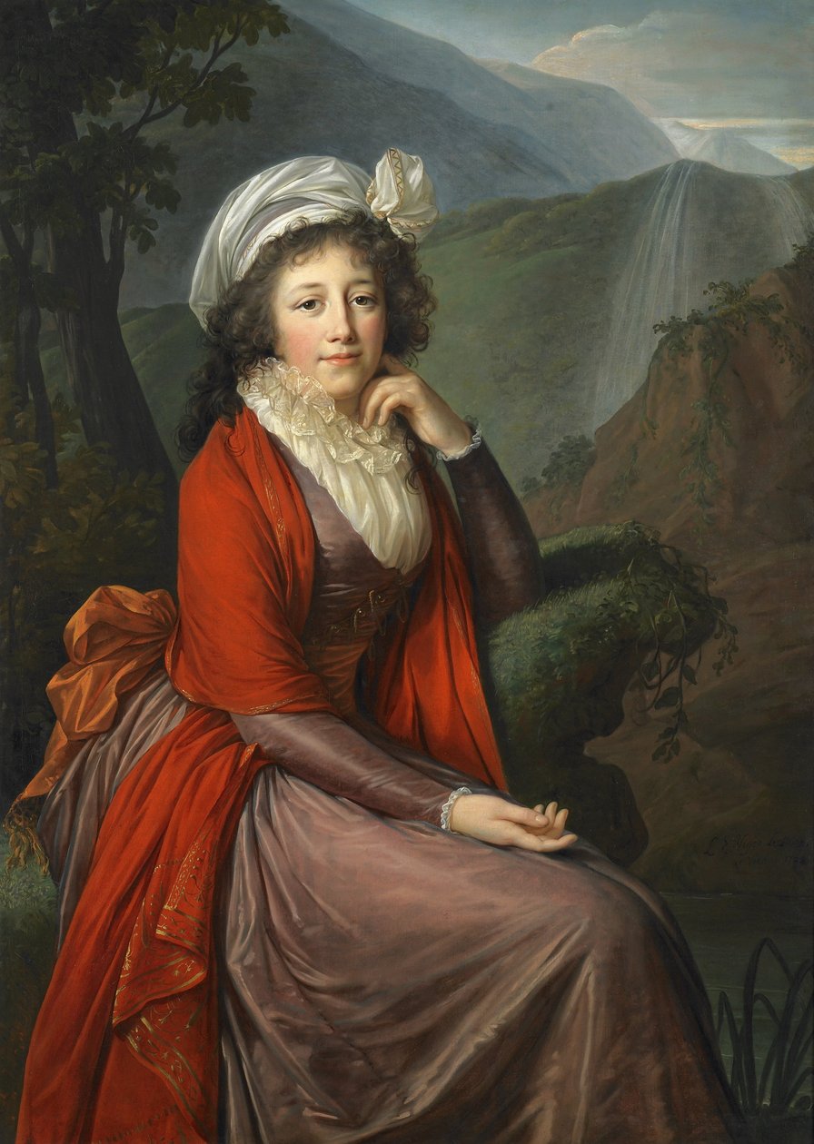Portrét hraběnky Marie Theresie Bucquoi od Elisabeth Louise Vigee Lebrun
