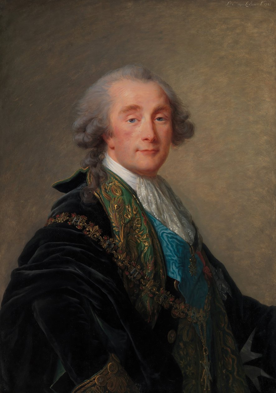 Alexandre Charles Emmanuel de Crussol-Florensac 1743-1815, 1787. od Elisabeth Louise Vigee Lebrun