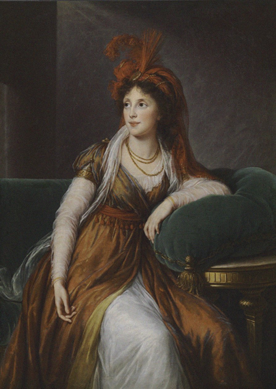 Contesse Anna Alexandrovna Golitsyna, její princezna Bagrationi-gruzínská 1763-1842, 1797 od Elisabeth Louise Vigee Lebrun