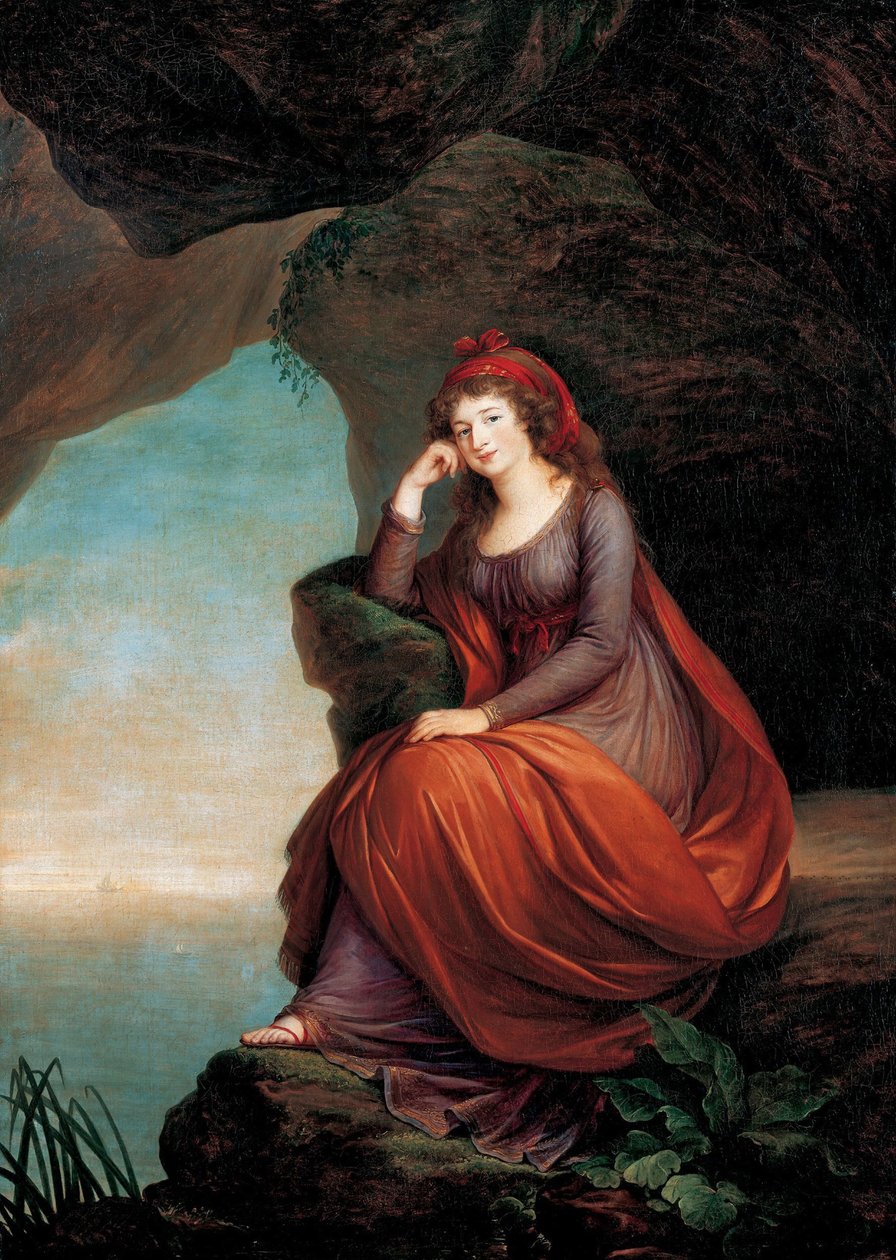 Hraběnka Maria Josepha Hermengilde Esterházy, rozená princezna von und zu Liechtenstein 1768-1845, 1793 od Elisabeth Louise Vigee Lebrun