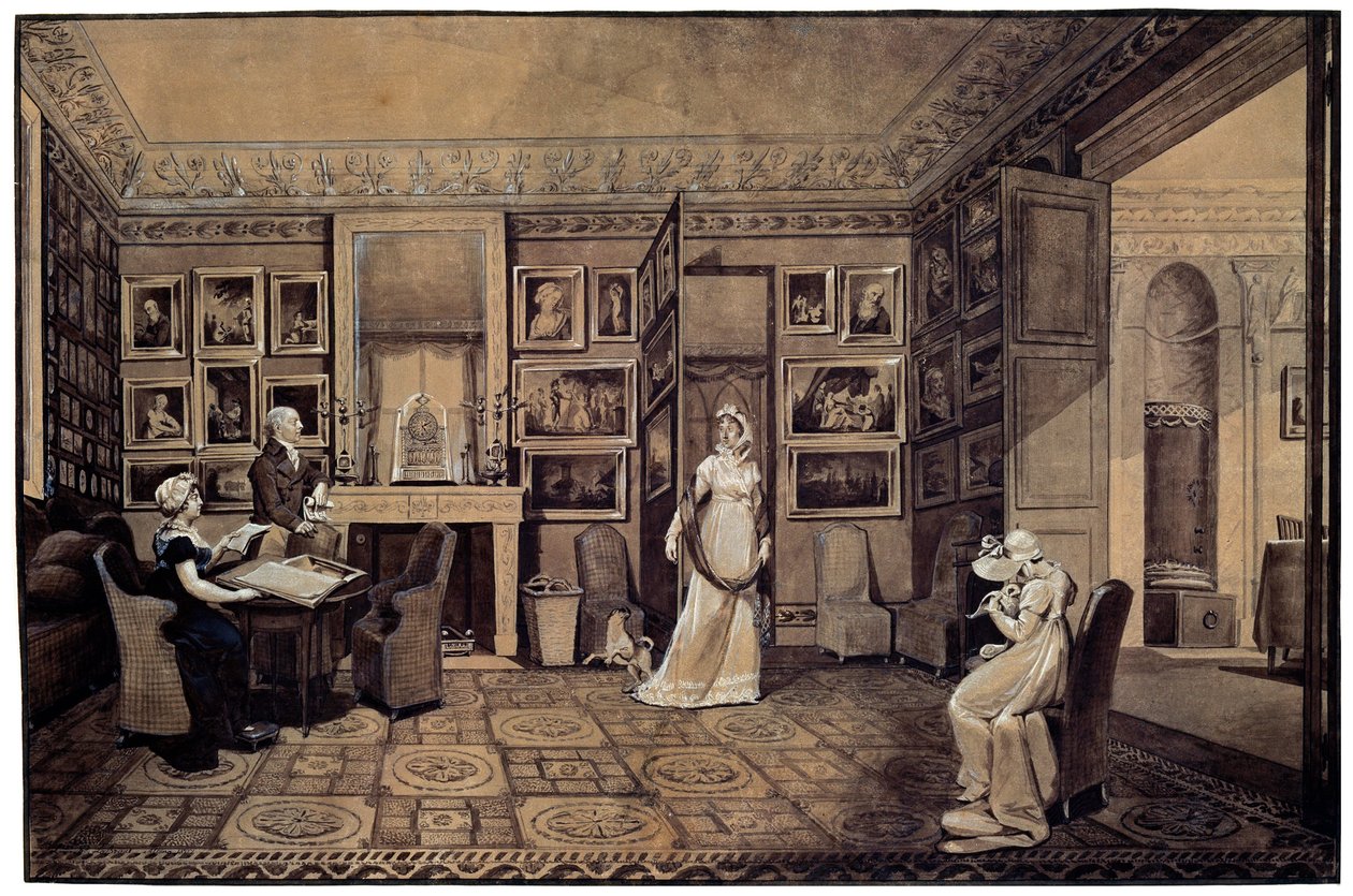 Přijímací pokoj v domě Barjatinských v Altona, 1807. od Elisabeth Louise Vigee Lebrun