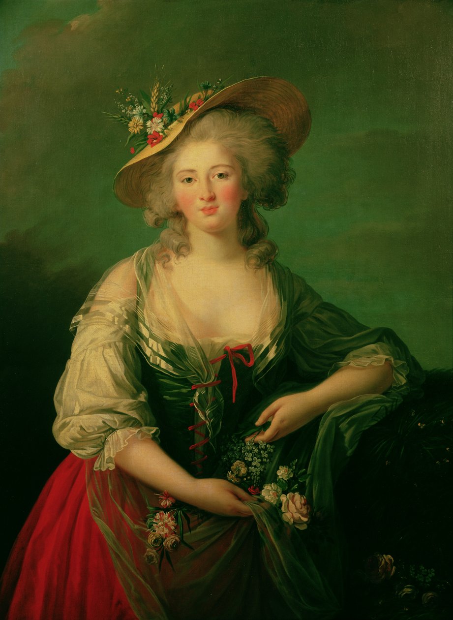 Alžběta Francouzská (1764-94) zvaná Madame Elizabeth, kolem 1782 (olej na plátně) od Elisabeth Louise Vigee Lebrun