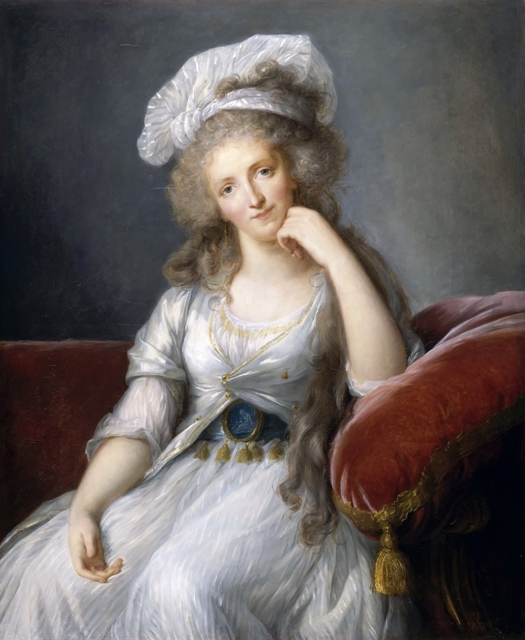 Louise Marie Adelaide de Bourbon-Penthièvre, vévodkyně z Orleansu od Elisabeth Louise Vigee Lebrun