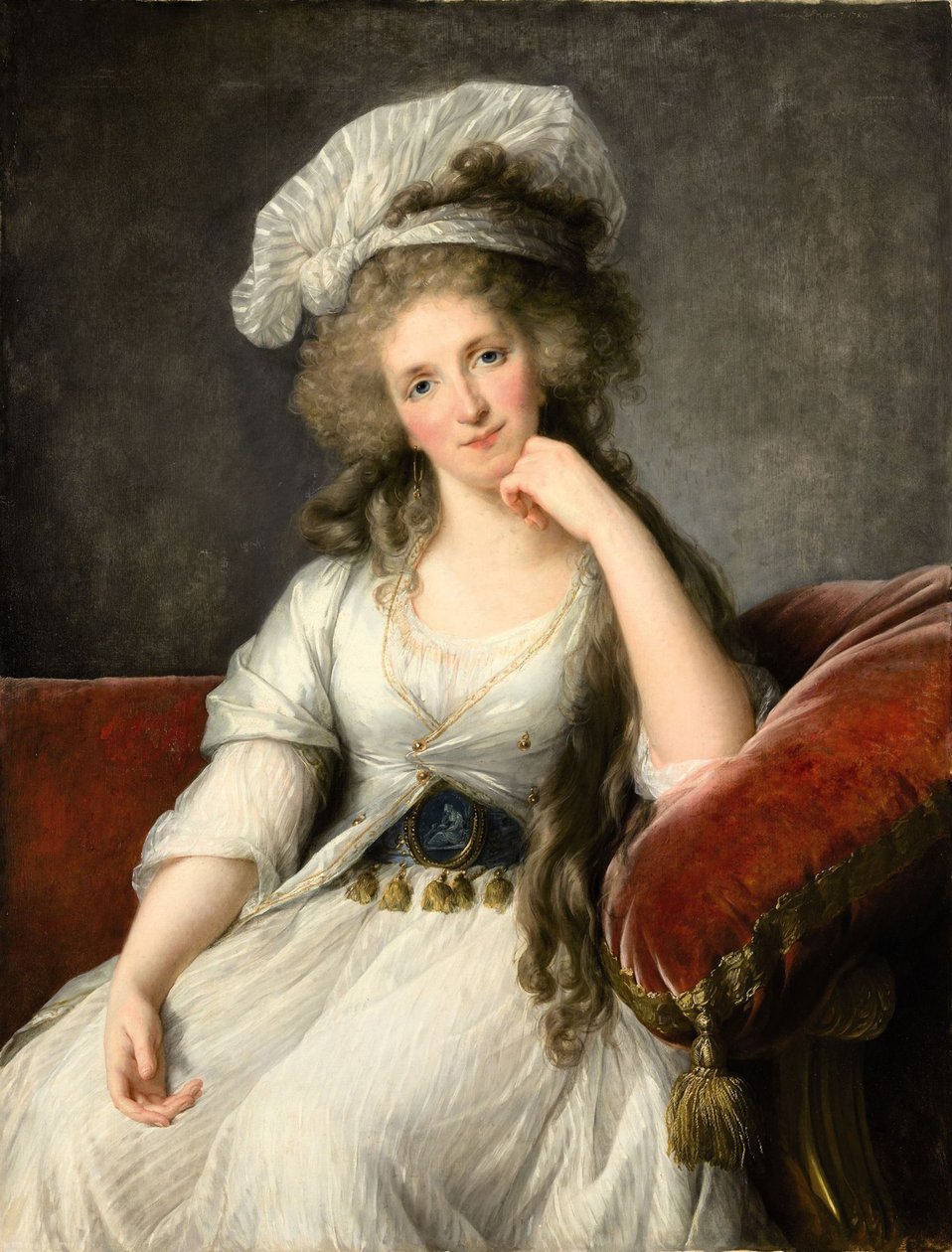 Louise Marie Adélaïde de Bourbon-Penthièvre, vévodkyně z Orléans, 1789. od Elisabeth Louise Vigee Lebrun
