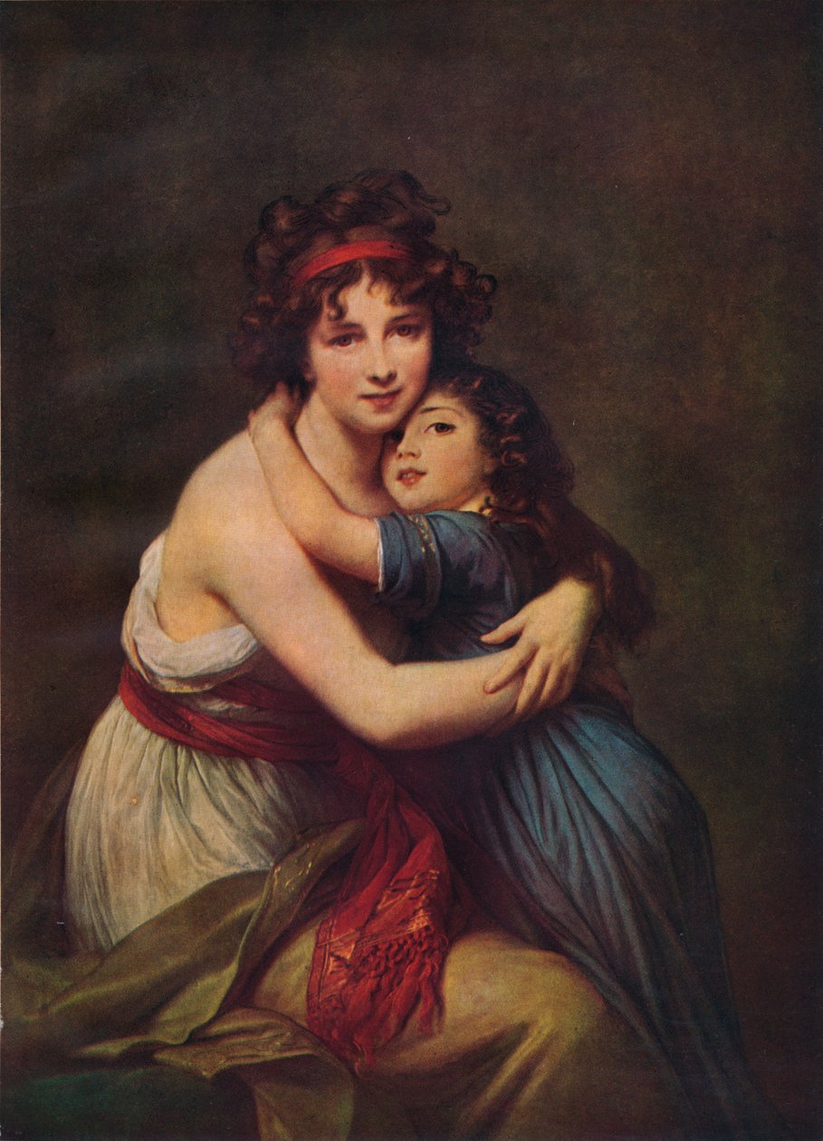 Madame Vigee Lebrun a její dcera Jeanne Lucie Louise, 1789, 1938 od Elisabeth Louise Vigee Lebrun
