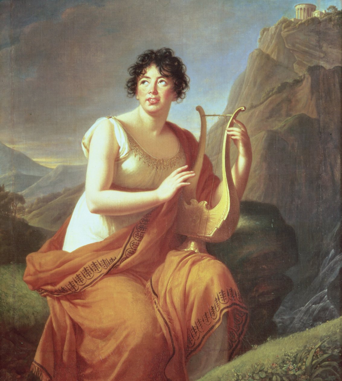 Madame de Stael jako Corinne od Elisabeth Louise Vigee Lebrun