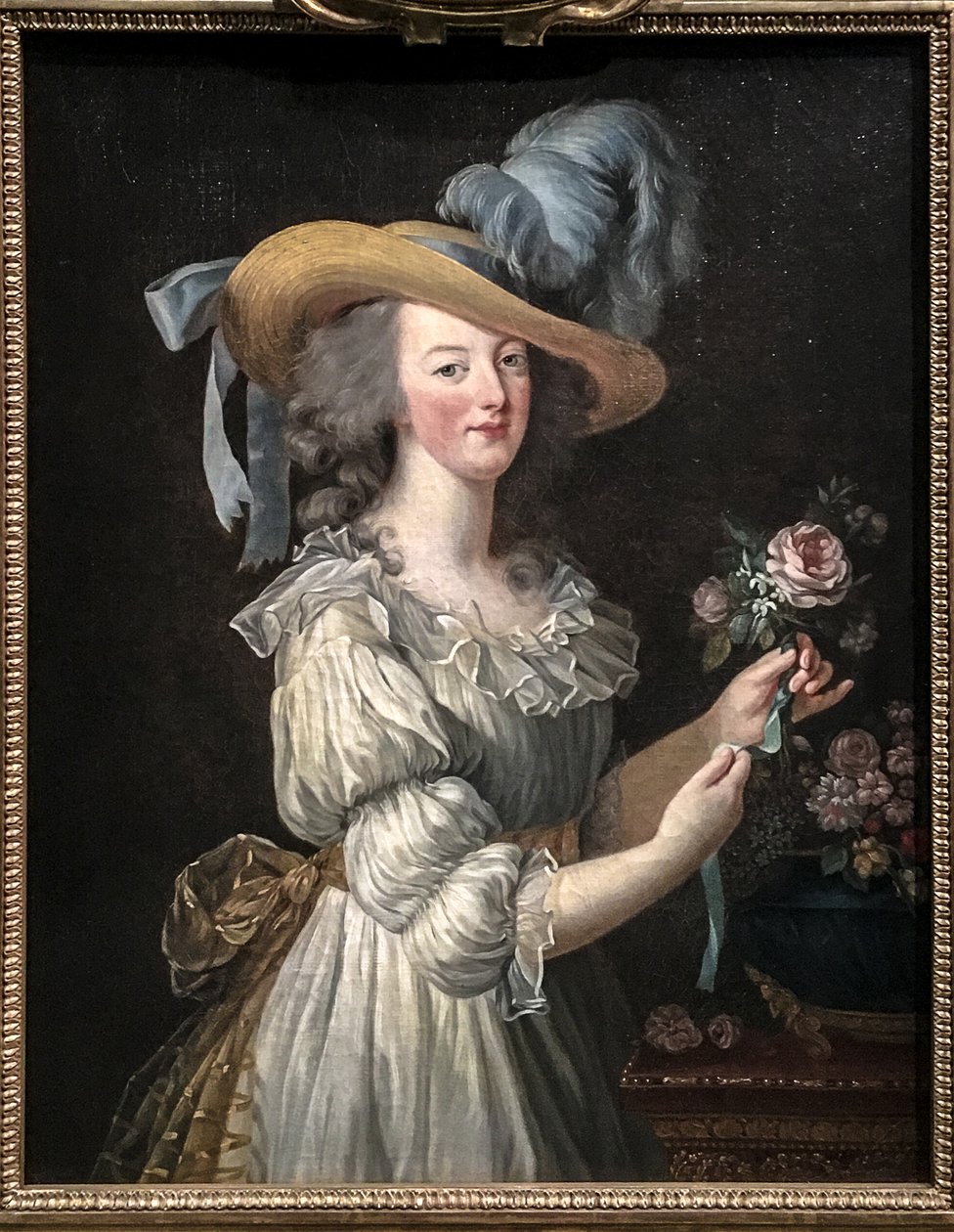 Marie Antoinetta v mušelínových šatech. od Elisabeth Louise Vigee Lebrun
