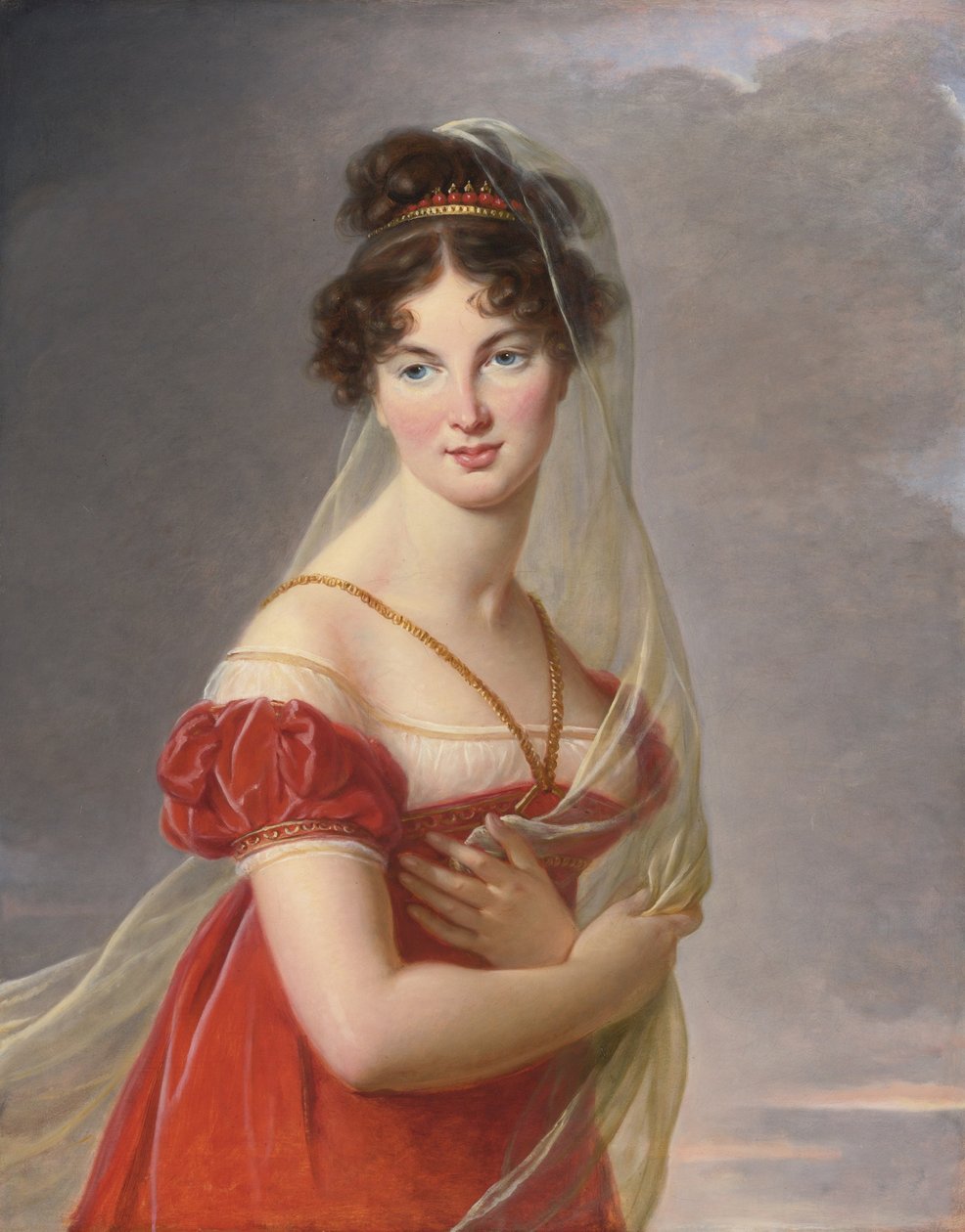 Portrét Aglae Angelique Gabrielle de Gramont 1787-1842, manželka generála Alexandra Lvoviče Davyho od Elisabeth Louise Vigee Lebrun