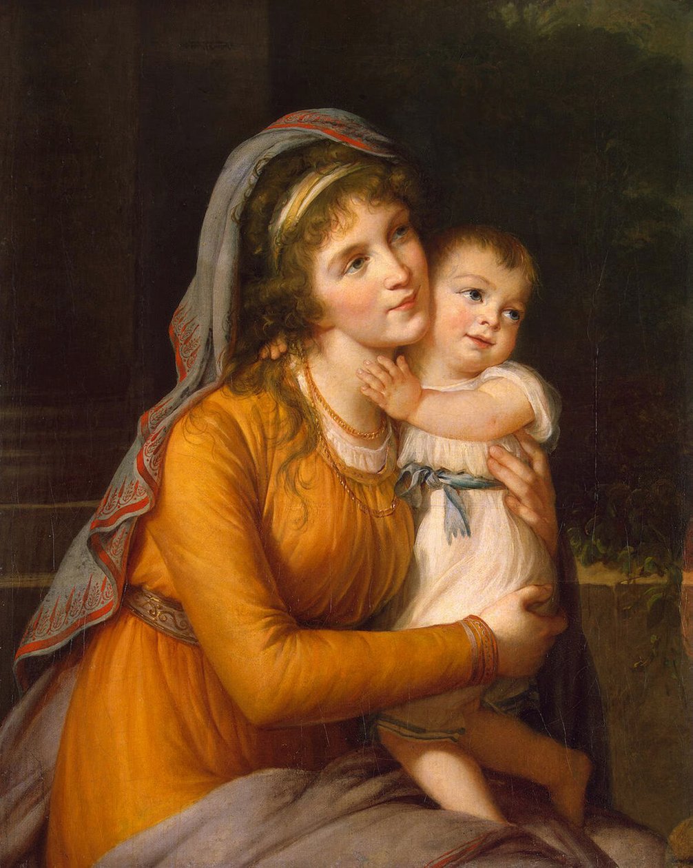 Portrét baronky Anny Sergejevny Stroganové 1765-1824 se svým synem, c. 1800 od Elisabeth Louise Vigee Lebrun