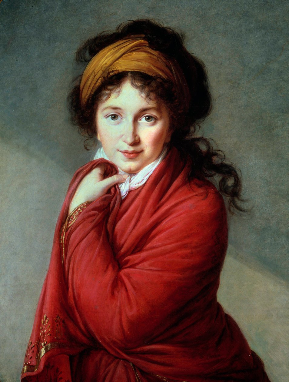 Portrét hraběnky Nathalie Golovine (Varvara Nikolaevna Golovina) (1724-1767) Obraz Marie Elisabeth Louise Vigee Le brun (nebo Vigee-Lebrun nebo Vigee Lebrun) (1755-1842) Soukromá sbírka 19. století - Portrét hraběnky Nathalie Golov od Elisabeth Louise Vigee Lebrun
