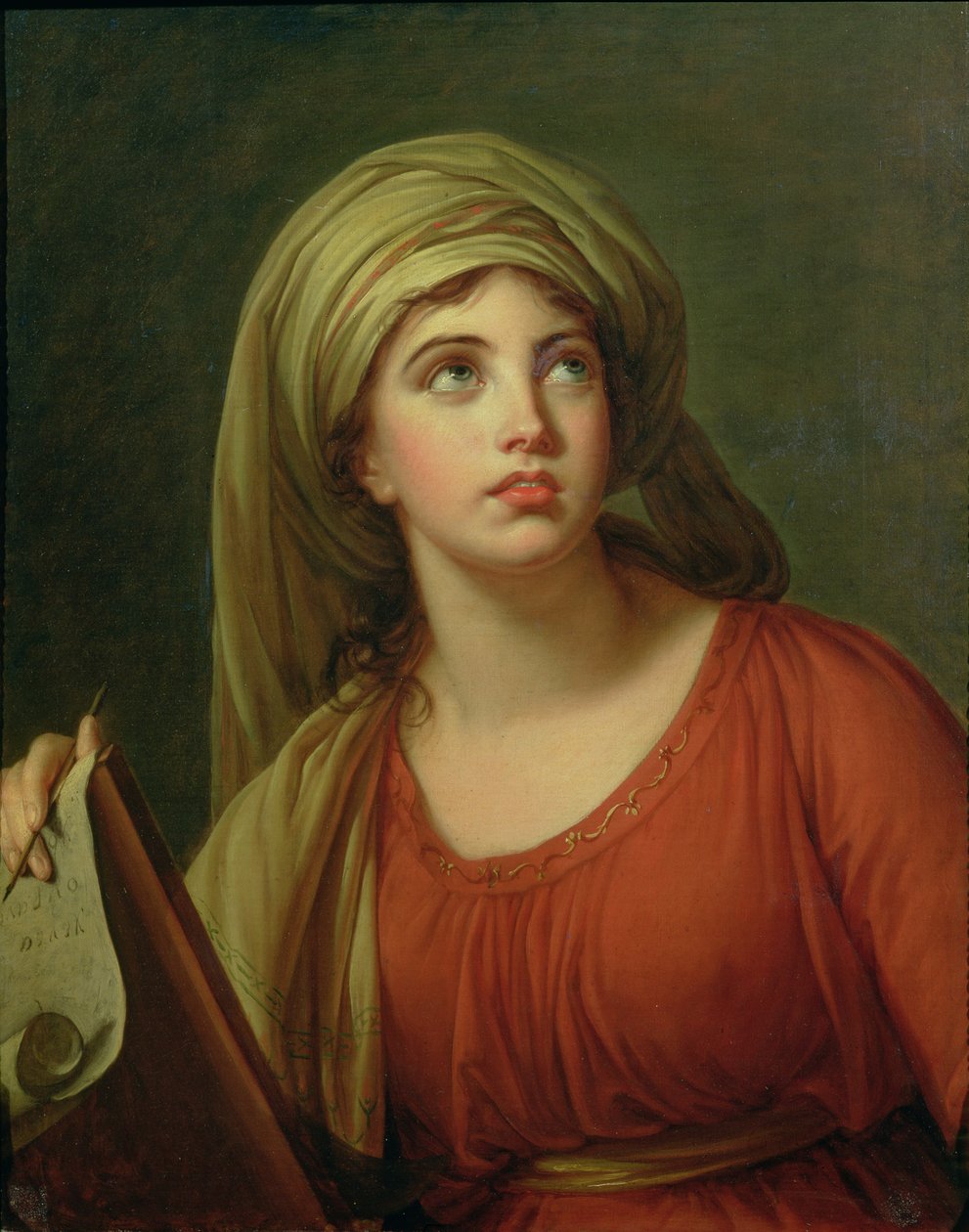 Portrét Emmy Hartové (asi 1765-1815), později lady Hamiltonové, jako Sibyla, asi 1792 od Elisabeth Louise Vigee Lebrun