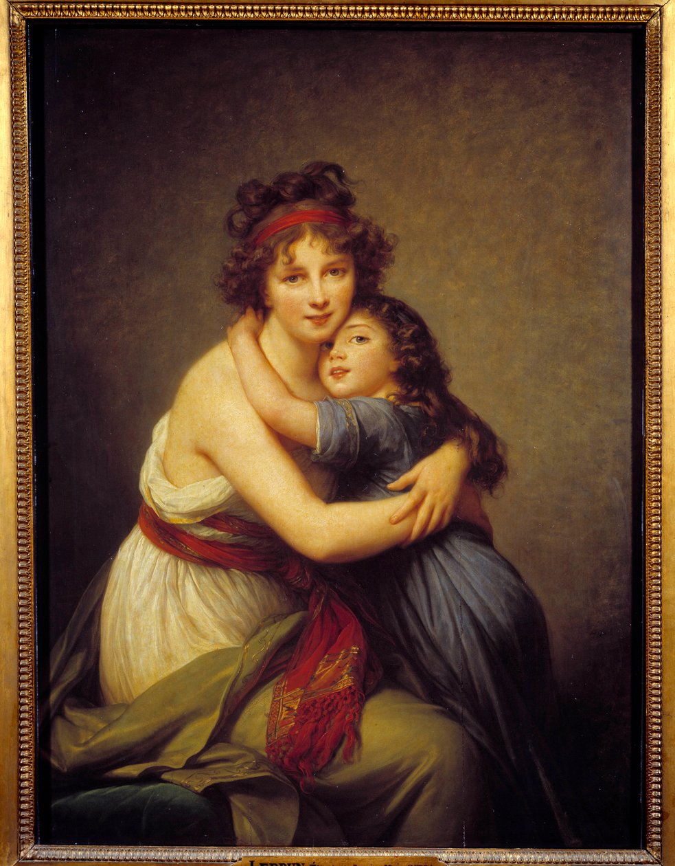 Portrét Madame Vigee Lebrun a její dcery Jeanne-Lucie-Louise, známé jako Julie (1780 - 1819) od Elisabeth Louise Vigee Lebrun