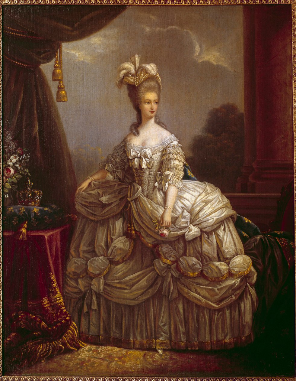 Portrét Marie Antoinetty od Lotrinska Habsburského (1755-1793) Francouzská královna Obraz Marie Alžběty Louise Vigee Le brun (nebo Vigee-Lebrun nebo Vigee Lebrun) (1755-1842) Compiegne, musee national du chateau, 18. století od Elisabeth Louise Vigee Lebrun