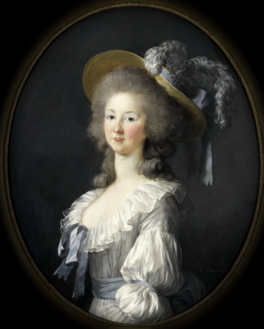 Portrét Marie Louise Savojské 1749-1792, princezny z Lamballe od Elisabeth Louise Vigee Lebrun