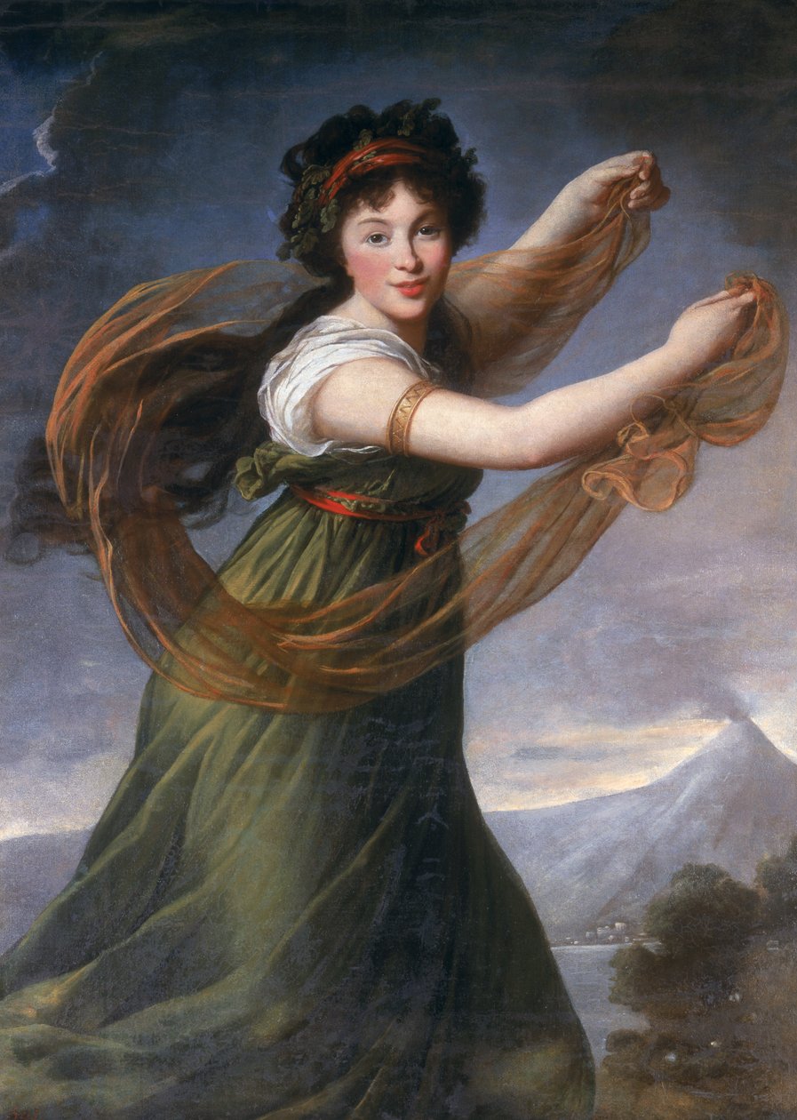 Portrét Pelagia Sapiezyna, 1794 od Elisabeth Louise Vigee Lebrun