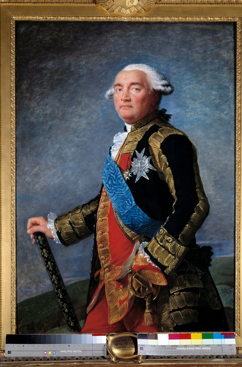 Portrét Philippe Henriho, markýze de Segur (1724-1801) marechal francouzského ministra Malířství od Marie Elisabeth Louise Vigee Le Brun (nebo Vigee-Lebrun nebo Vigee Lebrun) (1755-1842). 1789. Rozměr 1,15x0,81m. - Portrét Philippe Henriho, markýze ze Segu od Elisabeth Louise Vigee Lebrun