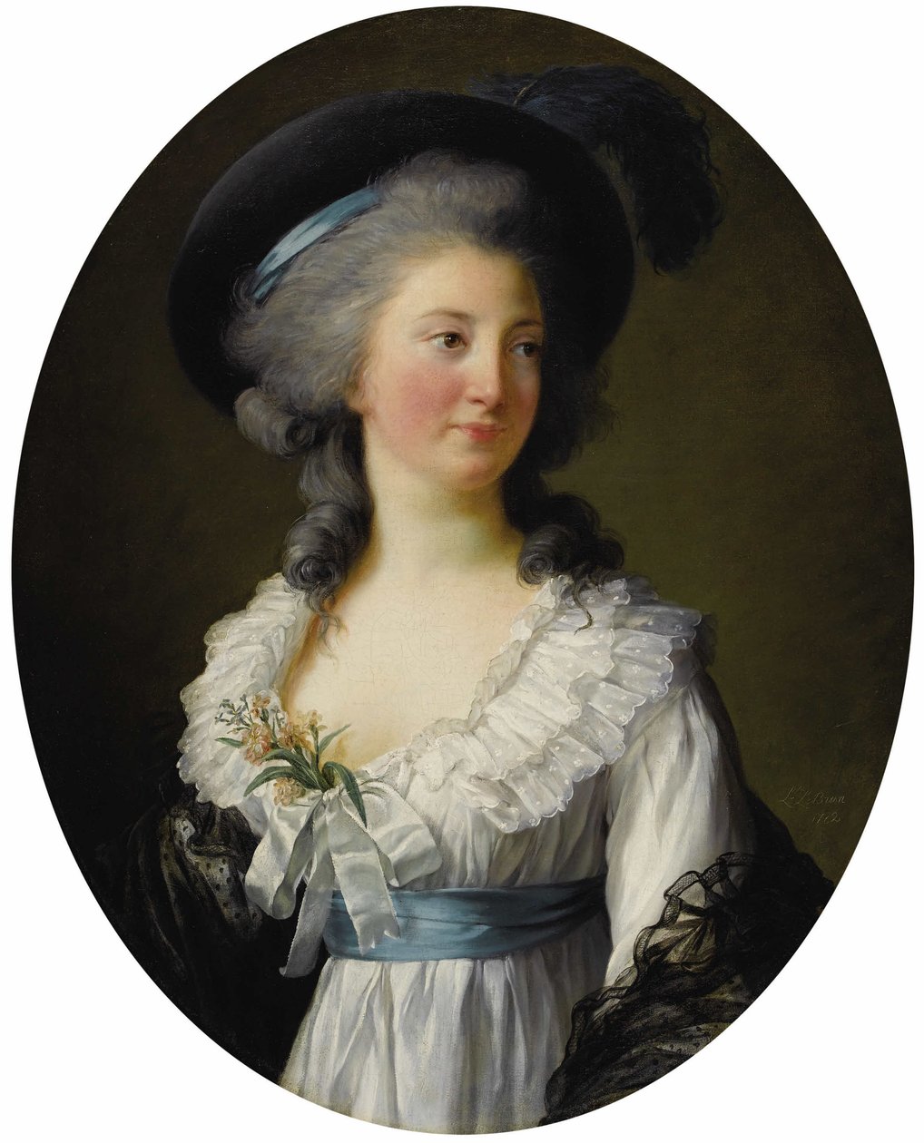 Portrét princezny Elzbiety Izabely Lubomirské rozené hraběnky Czartoryské 1736-1816 od Elisabeth Louise Vigee Lebrun