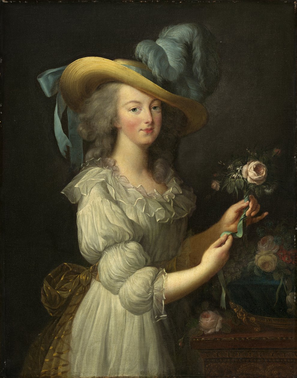 Portrét francouzské královny Marie Antoinetty 1755-1793, po roce 1783. od Elisabeth Louise Vigee Lebrun