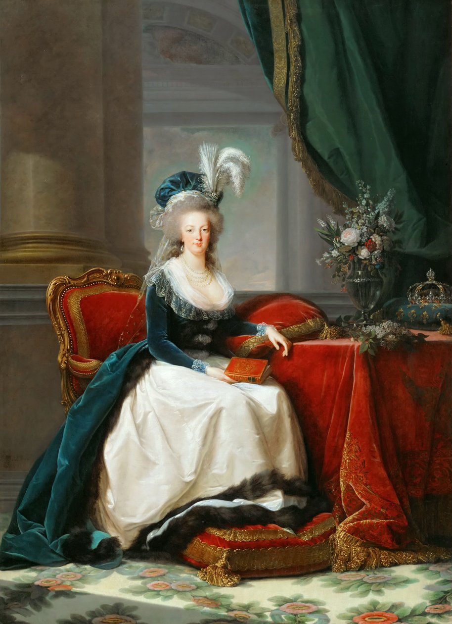 Portrét francouzské královny Marie Antoinetty 1755-1793, cca 1788. od Elisabeth Louise Vigee Lebrun