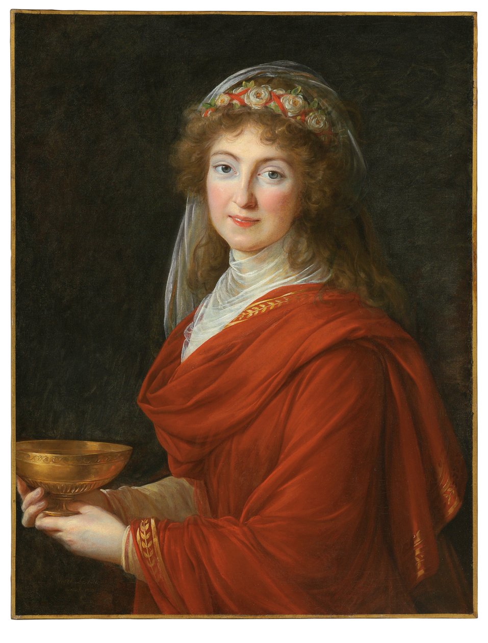 Portrét hraběnky Siemontkowské Bystré od Elisabeth Louise Vigee Lebrun