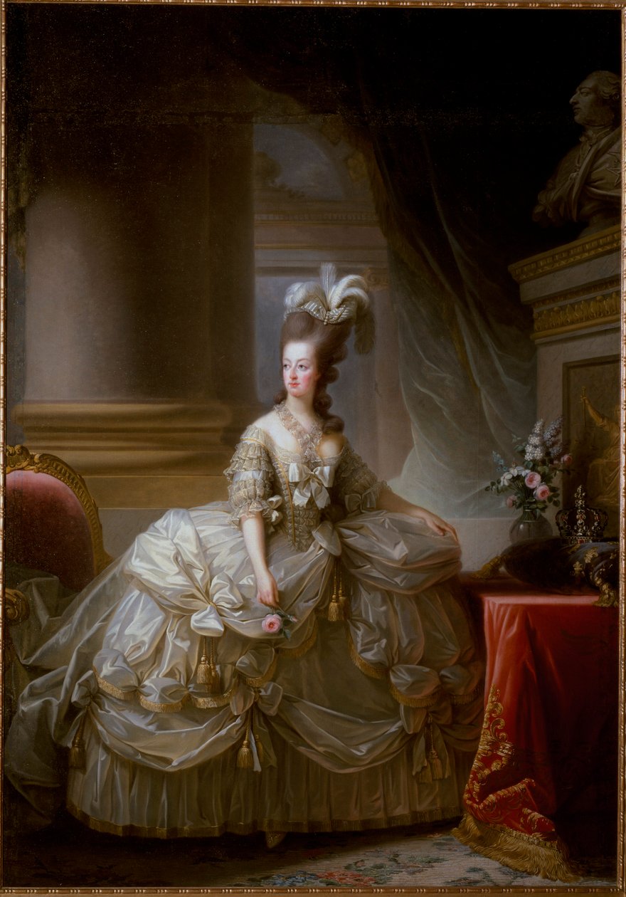 Portrét francouzské královny Marie Antoinetty od Elisabeth Louise Vigee Lebrun