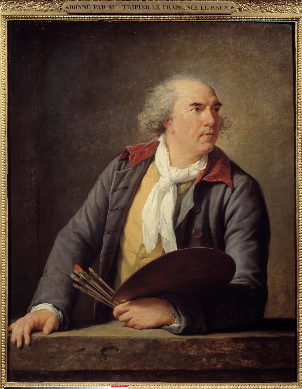 Portrét malíře Huberta Roberta (1733-1808). Obraz Marie Elisabeth Louise Vigee Le brun (nebo Vigee-Lebrun nebo Vigee Lebrun) (1755-1842) od Elisabeth Louise Vigee Lebrun