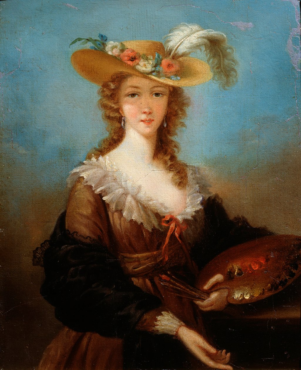 Autoportrét, 1782 od Elisabeth Louise Vigee Lebrun