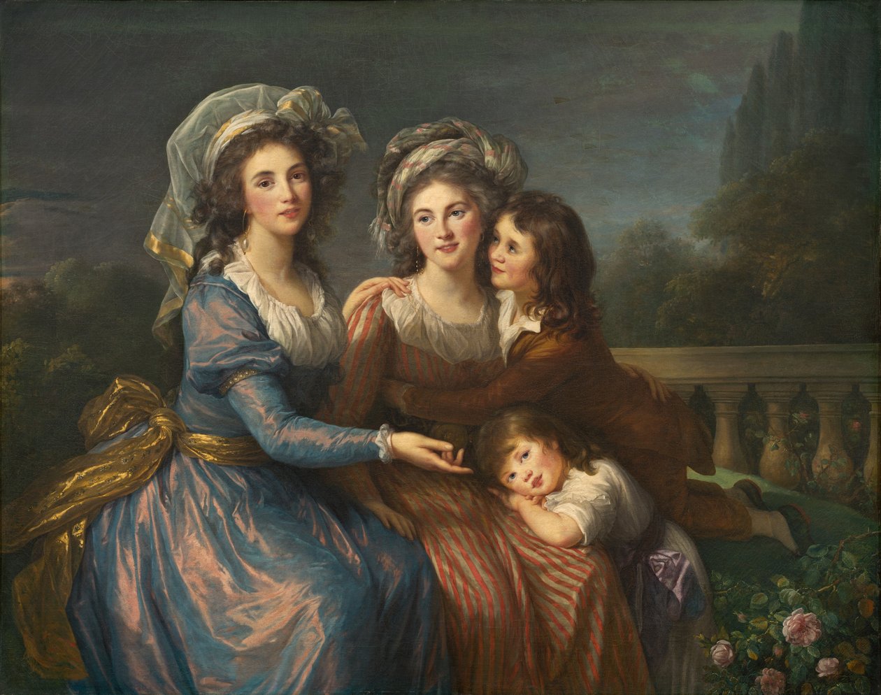 Markýza de Pezay a markýza de Rougé se svými syny Alexisem a Adrienem, 1787. od Elisabeth Louise Vigee Lebrun