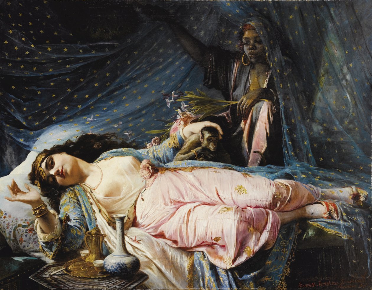 Princezna Zainab Nazli Khanum od Elisabeth Maria Anna Jerichau Baumann