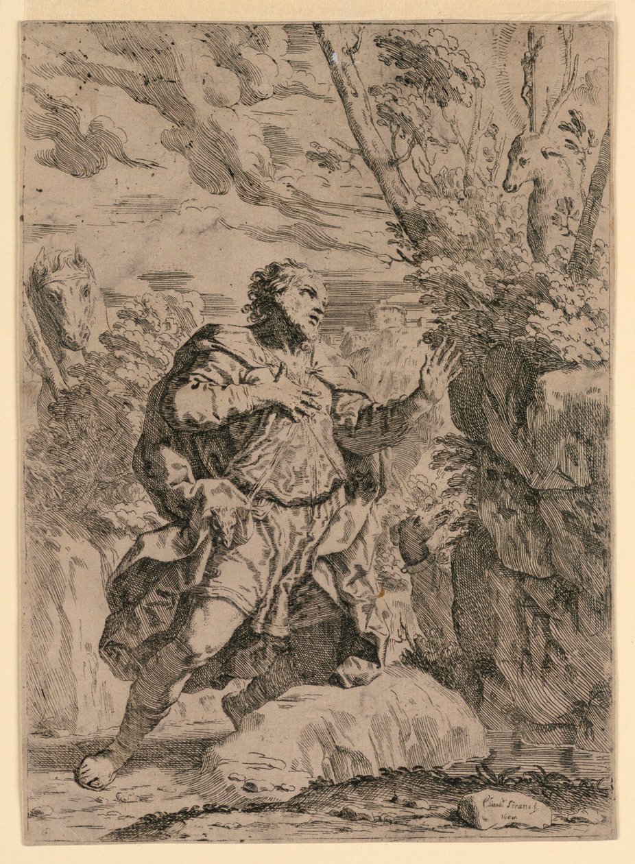 Svatý Eustace od Elisabetta Sirani