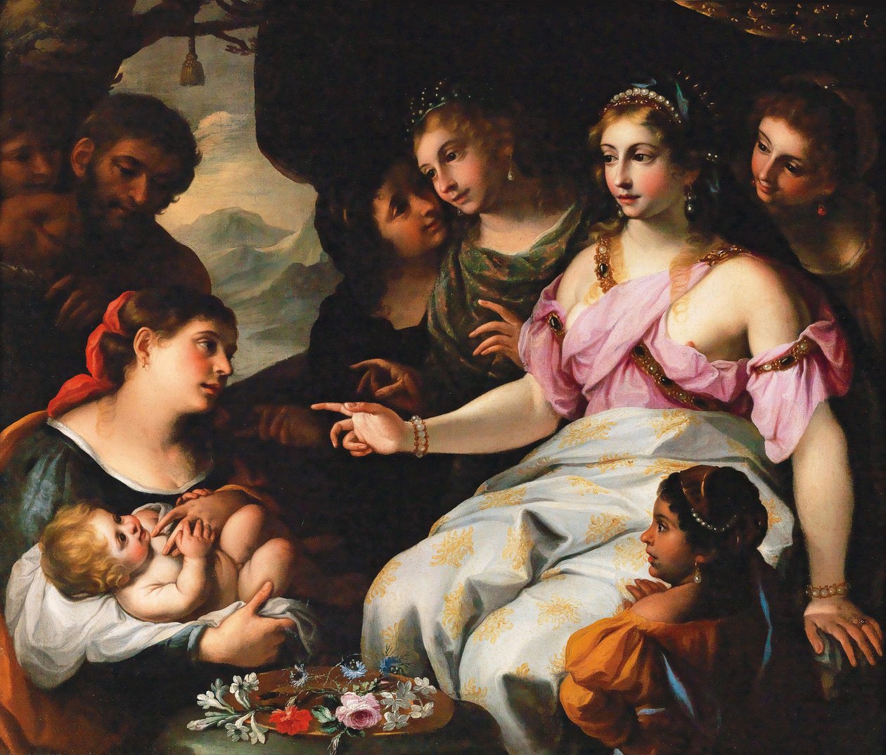Nalezení Mojžíše. od Elisabetta Sirani