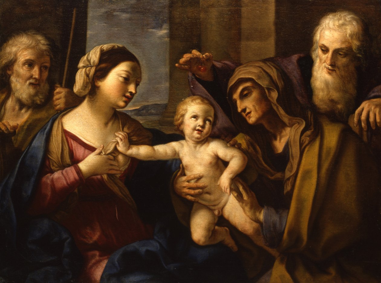 Svatá rodina od Elisabetta Sirani