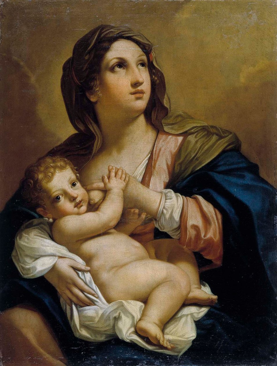 Panna Maria s dítětem od Elisabetta Sirani
