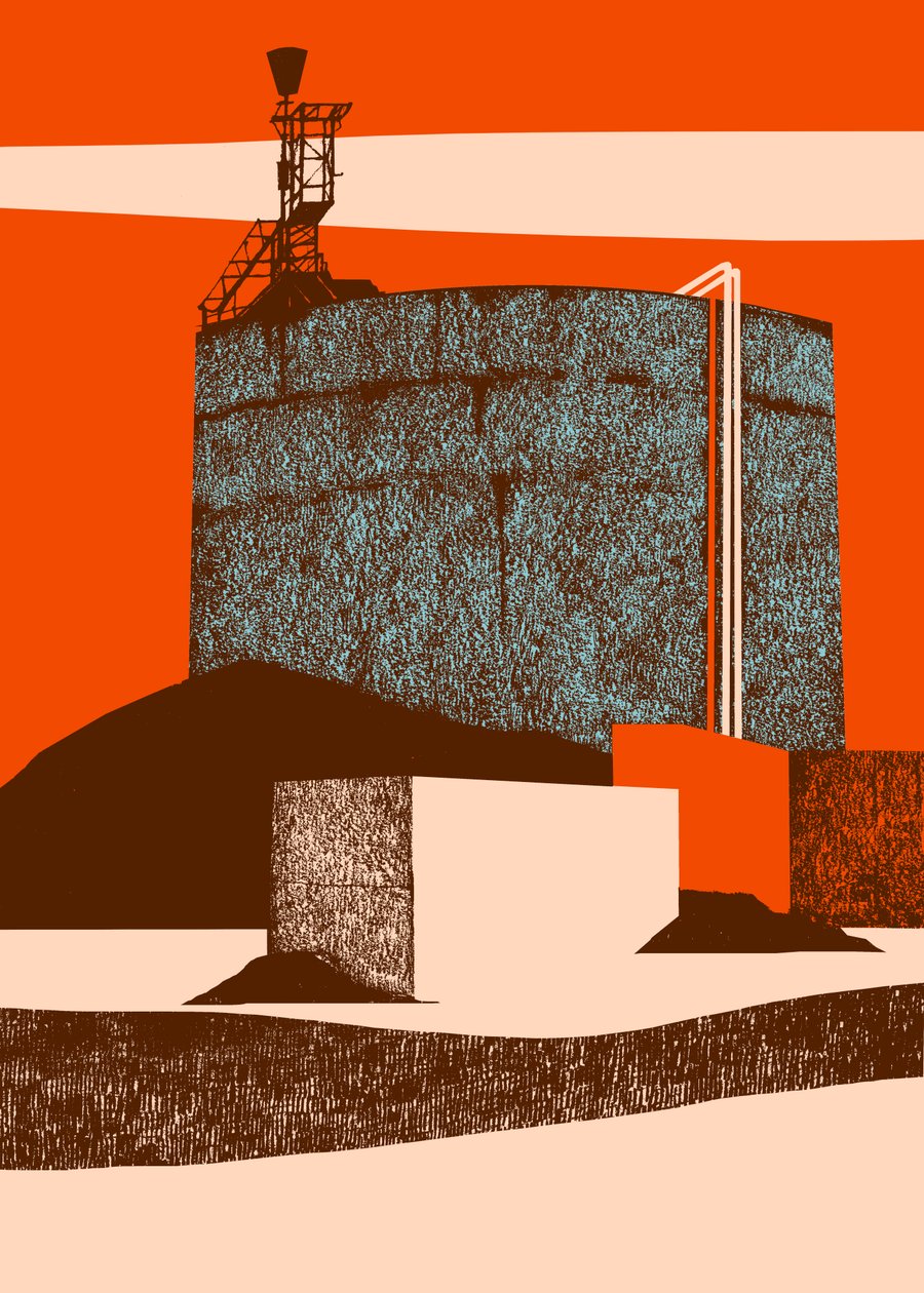 Kontejner, 2014 (sítotisk) od Eliza Southwood