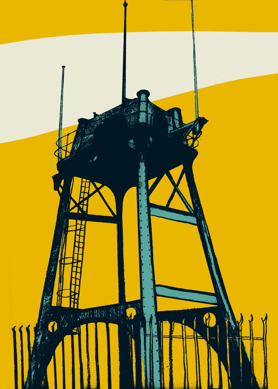 Lookout, 2014 (sítotisk) od Eliza Southwood